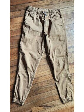 Bear Bottom Pants Medium 30" InseamCamel Brown Jogger Stretch Chino Flex Pull On